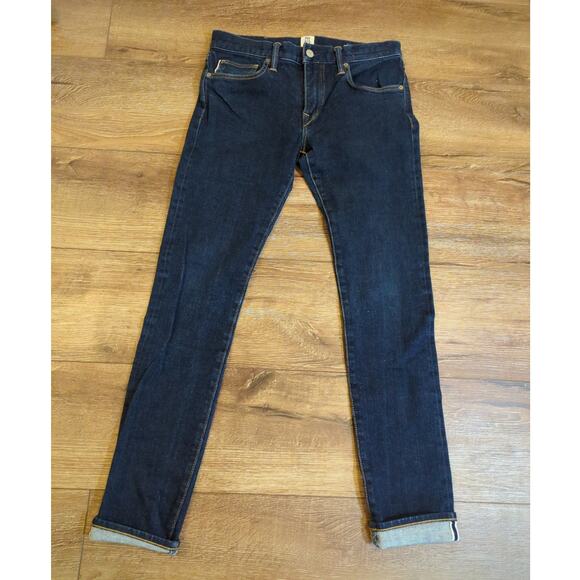 Hiroshi Kato Jeans Men's 30x30 The Needle Skinny 4-Way Selvedge Blue Denim USA - Picture 1 of 11